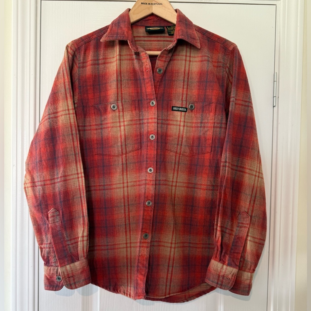 vintage 🦅 Harley Davidson Flannel - Picture 4 of 9